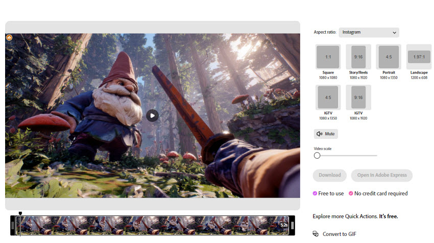how to resize video free online