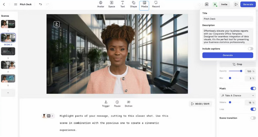 Synthesia presentation video maker
