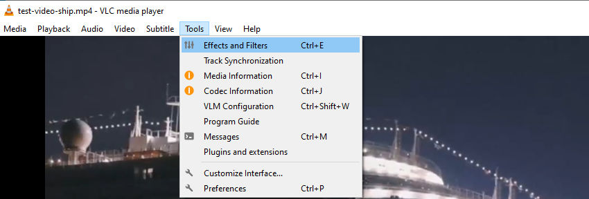 VLC-Effects and Filters