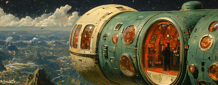 Retro Futurism Ai Art Styles - Spacecraft