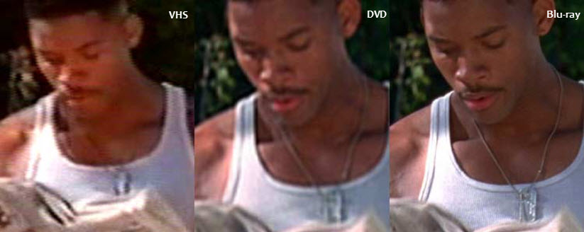 What resolution is VHS tapes?