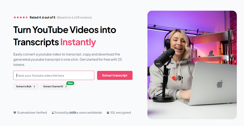YouTube Trascript Generator
