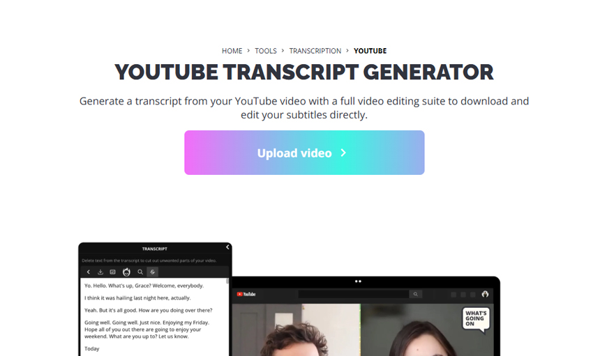 YouTube Trascript Generator