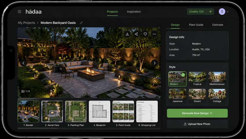 AI landscaping app - Hadaa