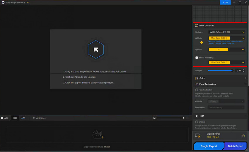 install the image restoration tool