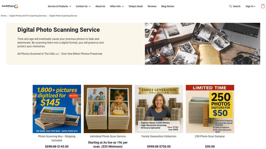 Digitize Photos with ScanMyPhotos