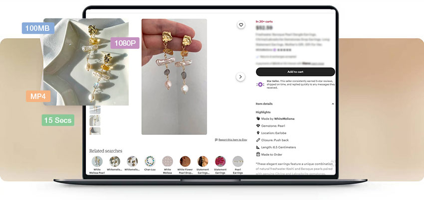 Etsy Video Size