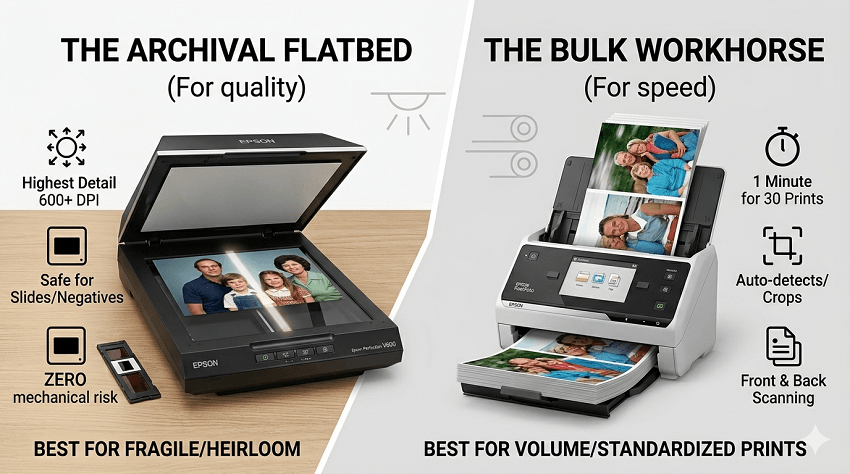 how to organize old family photos