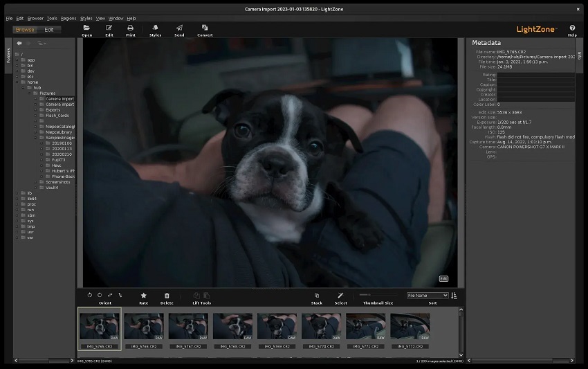 LightZone screenshot