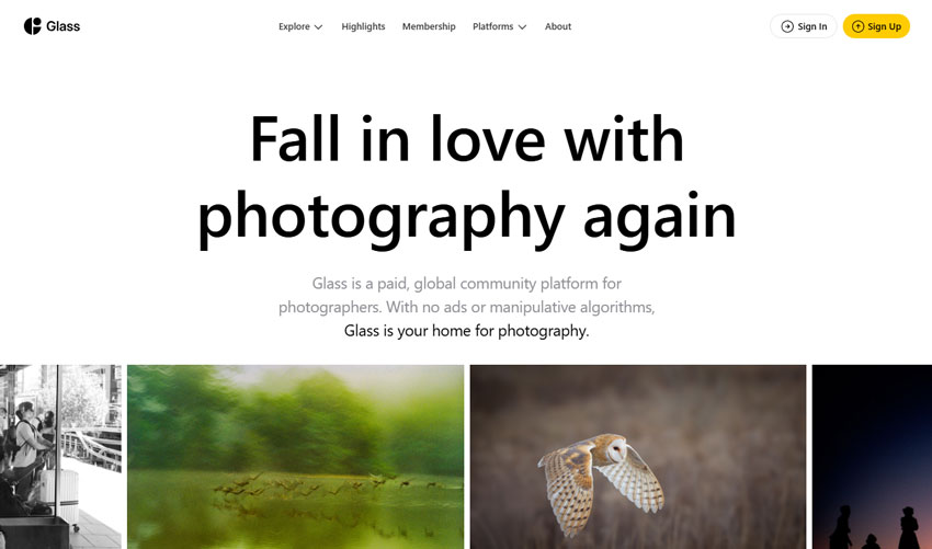 Best photo sharing site - Glass