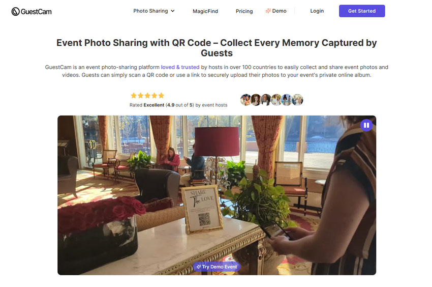 Best photo sharing site - GuestCam