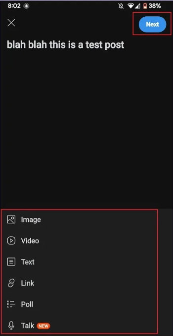 Post video on Reddit mobile