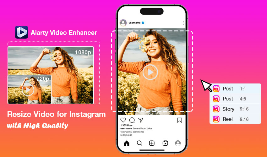 resize video for instagram
