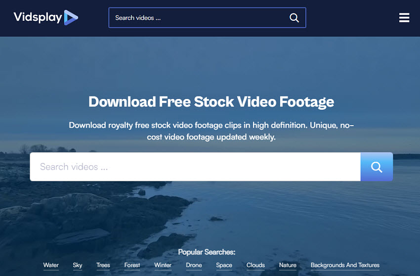 best stock footage websites free - Vidsplay 