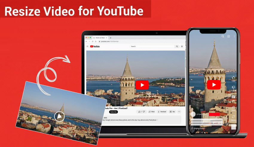 Optimize to youtube video size with enhanced quality