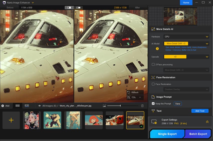 Bonus Tip: Upscale and Enhance Image with Aiarty