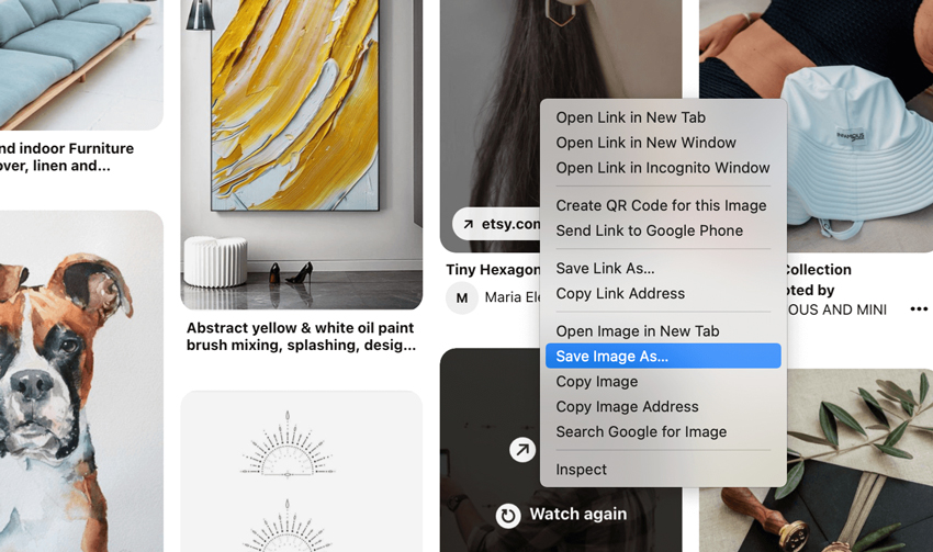 Print from Pinterest on Mac