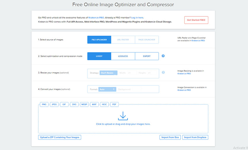 Best TinyPNG Alternatives - Kraken.io