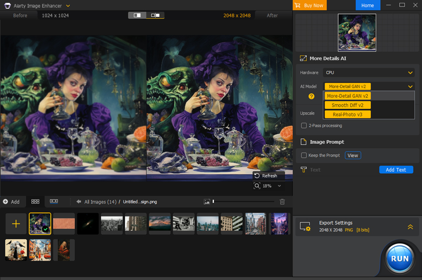 Midjourney Remaster Aiarty Image Enhancer