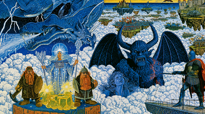 Dark Fantasy Lithograph