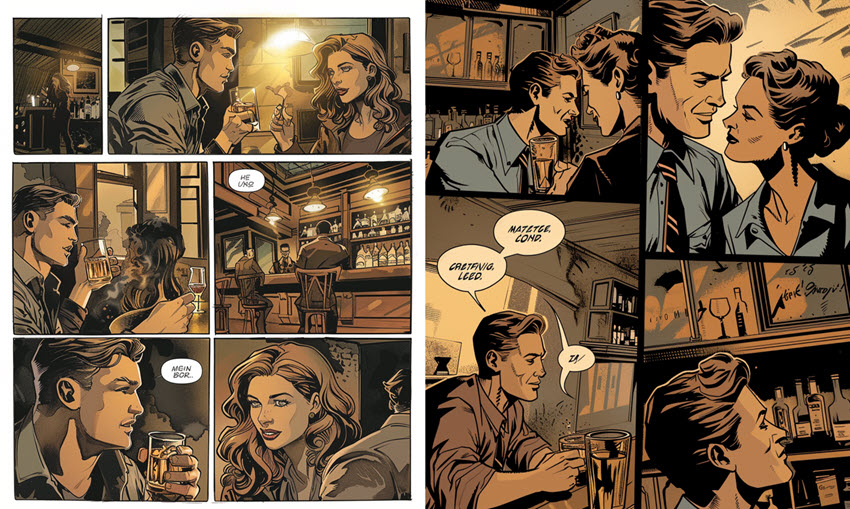 Midjourney Comic Book Prompts Bar