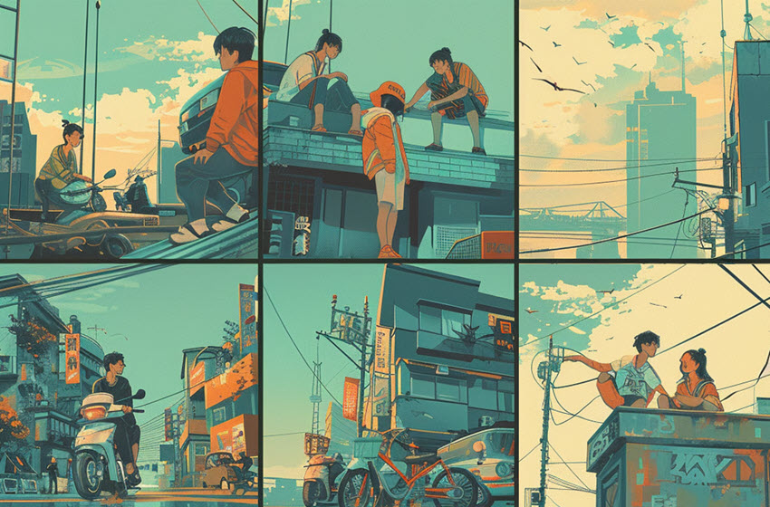 Midjourney Comic Book Panels