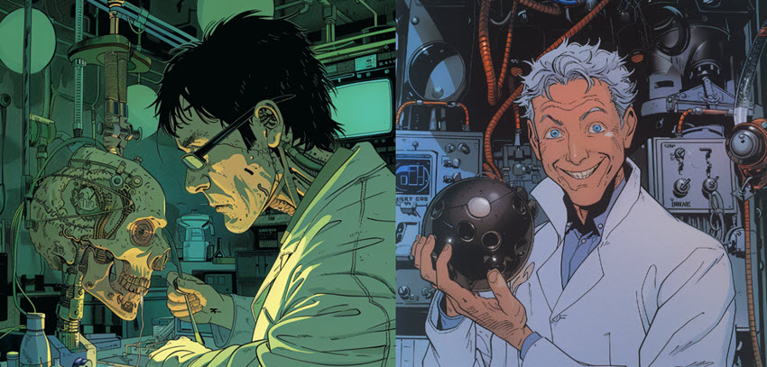 Midjourney Comic Book Scientist