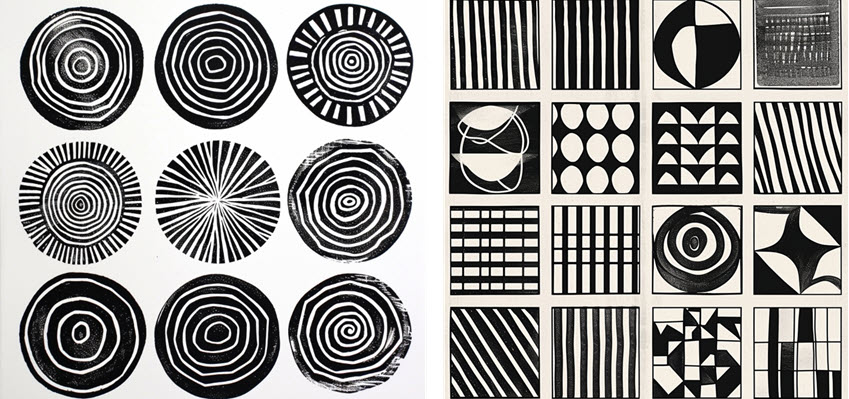 MidJourney Seamless Block Shapes Pattern
