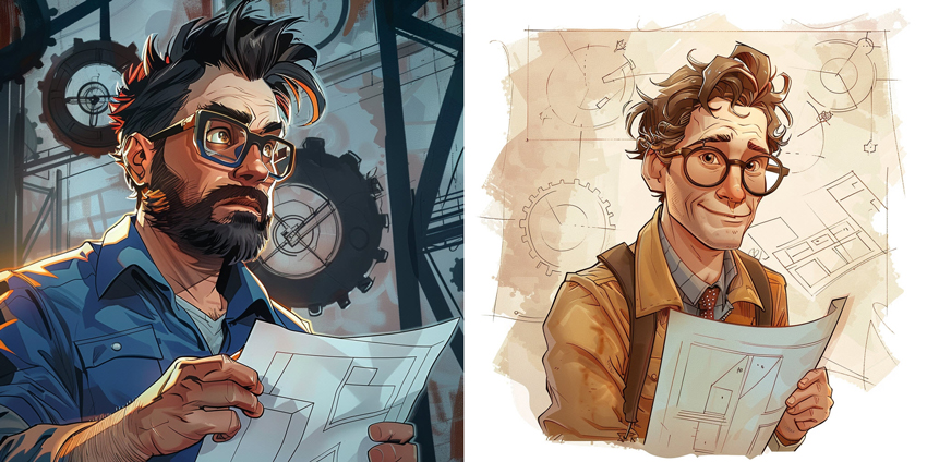 Midjourney caricature Prompts