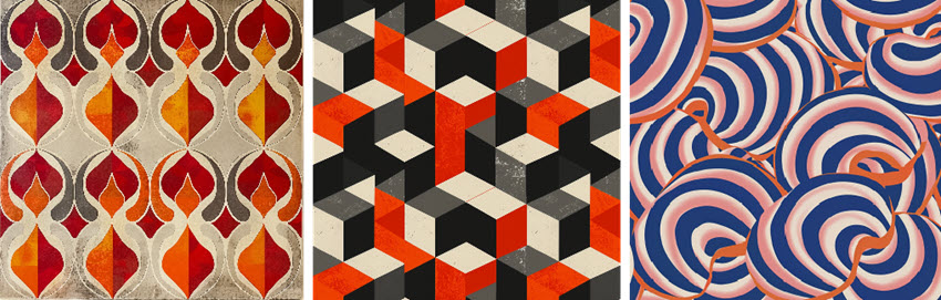 Seamless Pattern Geo Shapes