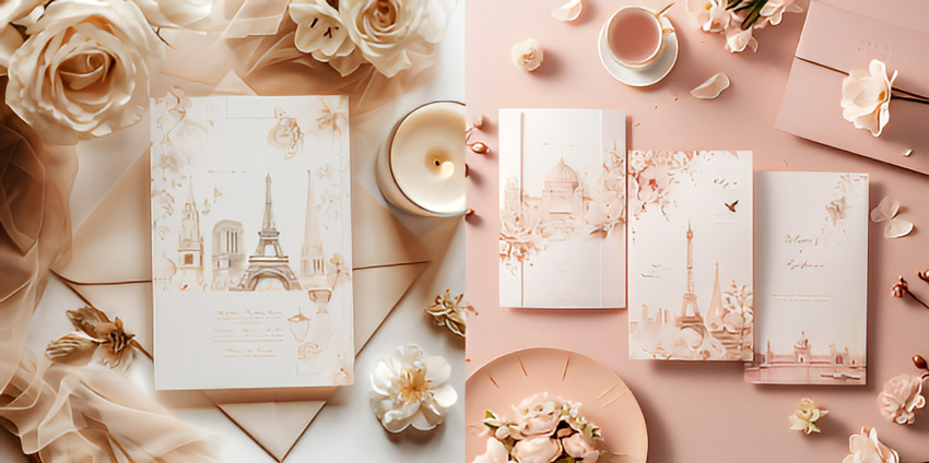 Wedding Invitation Card Mockup