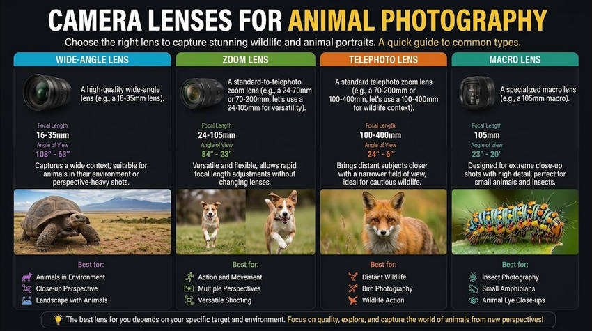 Camera and lens for animal photography