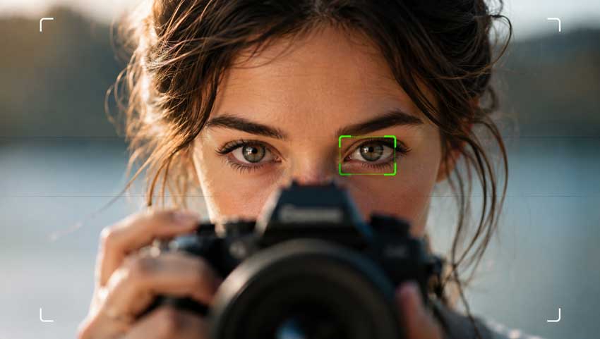 Focus on the eyes for sharper portrait photos