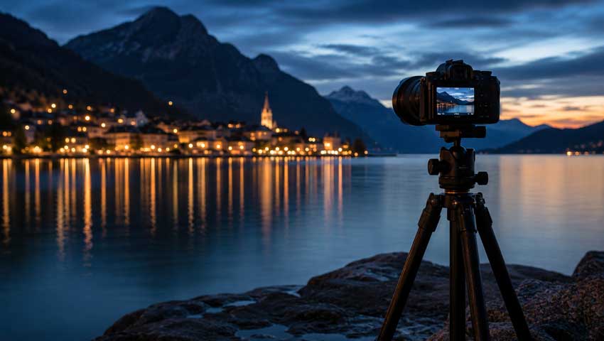 Use a tripod in low light for sharper photos