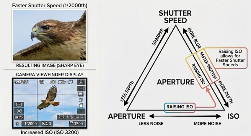 Iso Aperture Shutter Wildlife Photo Sharpness