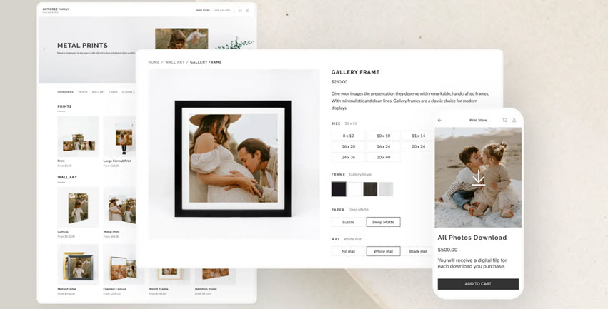 Pixieset Client Gallery