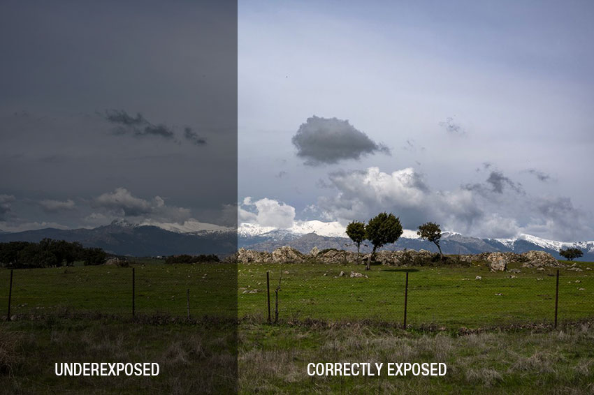 What is an underexposed photo