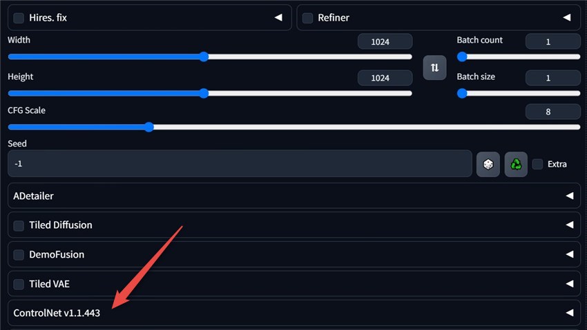 ControlNet extention in Stable Diffusion