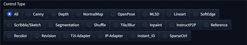 ControlNet types