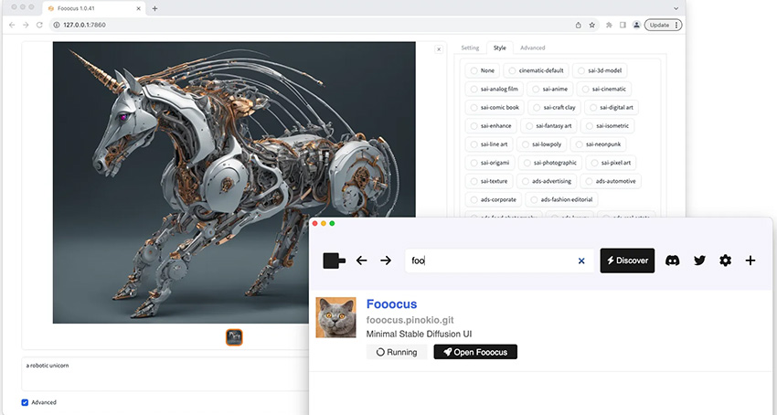 Stable Diffusion UI - Fooocus