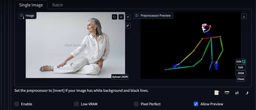 Stable Diffusion Controlnet Open Pose Editor
