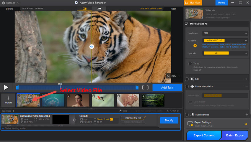 Aiarty Video Enhancer Guide