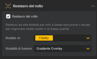 Aiarty Image Enhancer Attivare il Restauro del Volto