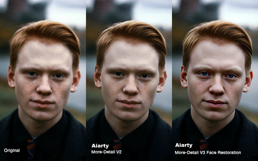 Aiarty Image Enhancer Fixes Facial Flaws