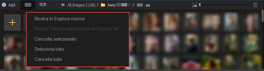 Aiarty Image Enhancer Image List Panel