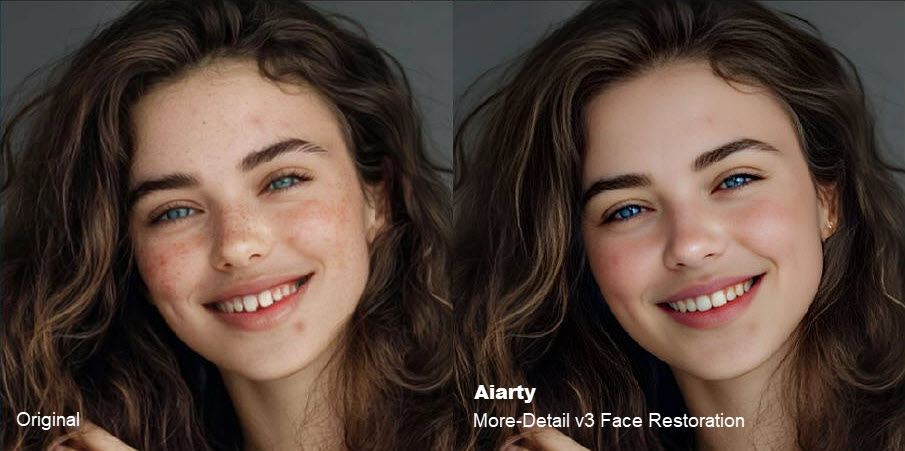 Aiarty Image Enhancer Restore Blurry Facial Image