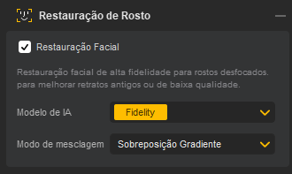 Aiarty Image Enhancer Ativar Restauração de Rostos