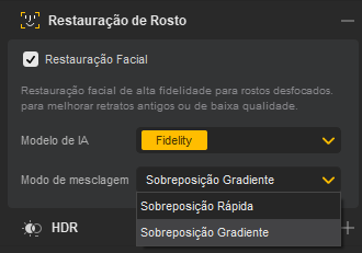 Aiarty Image Enhancer Modos de Restauração de Rostos
