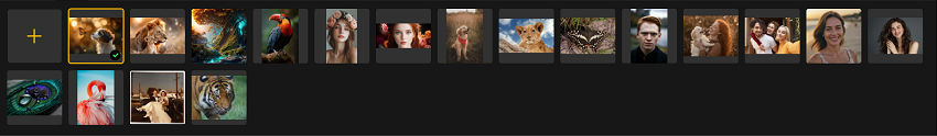 Painel de Lista de Imagens do Aiarty Image Enhancer